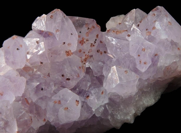 Quartz var. Amethyst with Hematite from Height's Lodge Pocket, Screel Hill, Dumfries & Galloway, Scotland