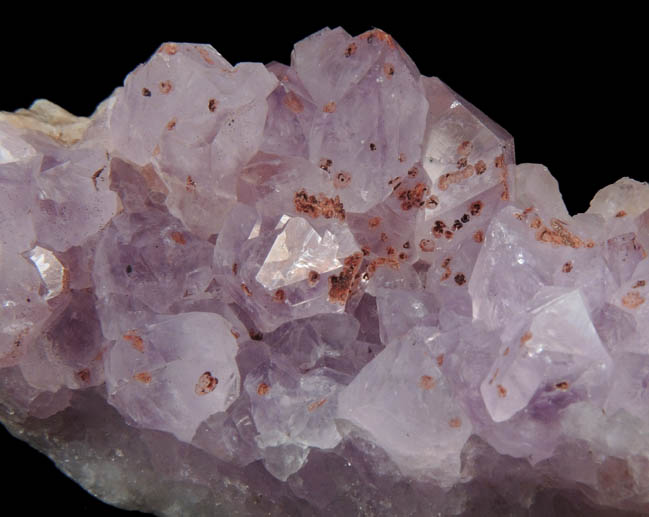 Quartz var. Amethyst with Hematite from Height's Lodge Pocket, Screel Hill, Dumfries & Galloway, Scotland