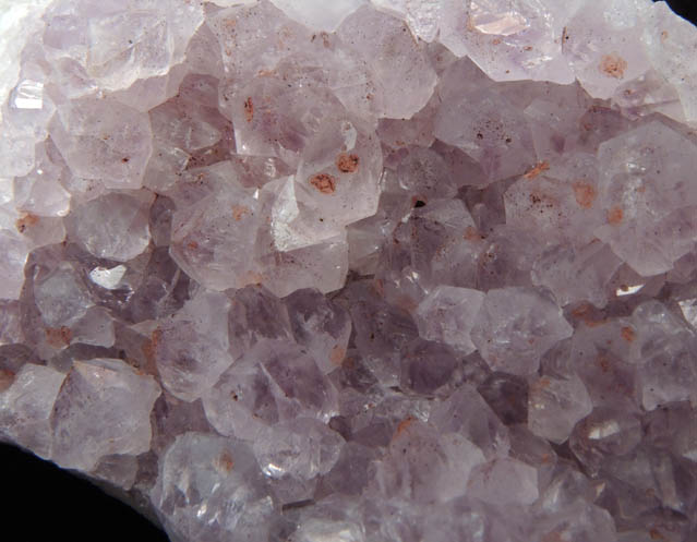 Quartz var. Amethyst with Hematite from Height's Lodge Pocket, Screel Hill, Dumfries & Galloway, Scotland