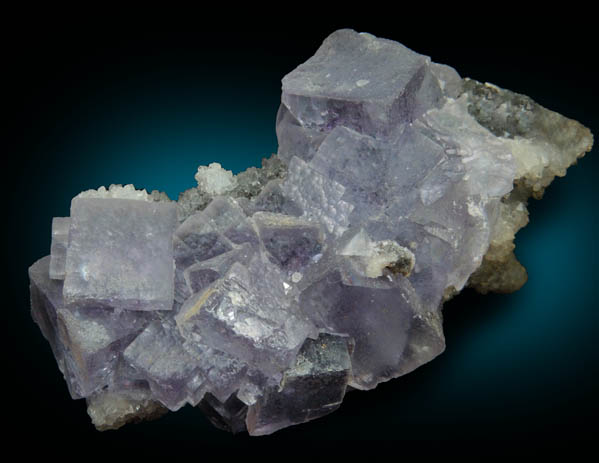 Fluorite on Quartz from Berbes District, Ribadesella, Asturias, Spain