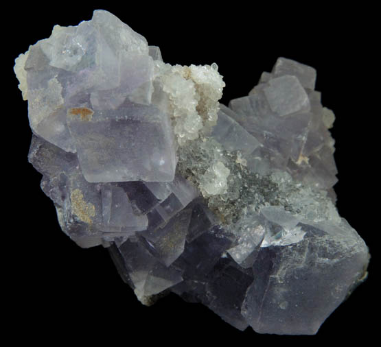 Fluorite on Quartz from Berbes District, Ribadesella, Asturias, Spain