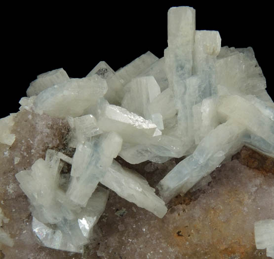 Barite on Fluorite from Moscona Mine, Solis, Villabona District, Asturias, Spain