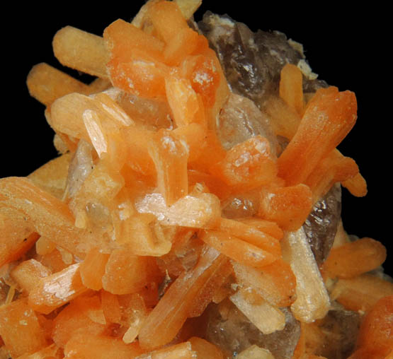 Stilbite on Calcite from Houdaille Quarry, Montclair State University, Essex County, New Jersey