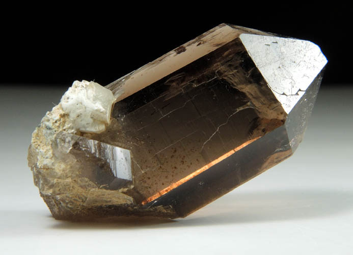 Quartz var. Smoky Quartz (Dauphin Law Twins) from St. Gotthard, Switzerland