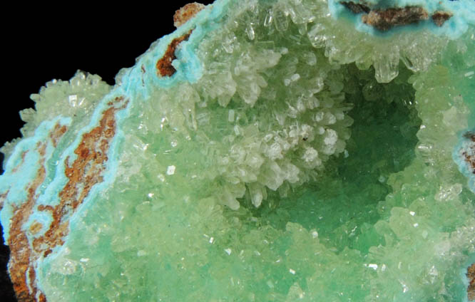 Senegalite and Turquoise from Kouroudaiko Iron Deposit, Faleme River, Senegal (Type Locality for Senegalite)