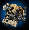 Mottramite with Calcite from Tsumeb Mine, Otavi-Bergland District, Oshikoto, Namibia