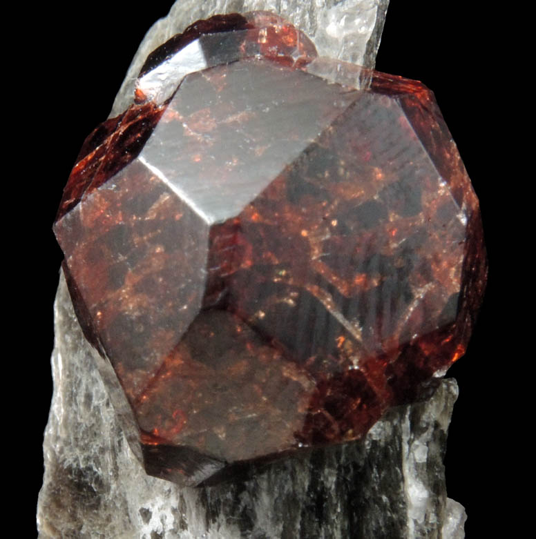 Spessartine-Almandine Garnet from Leiper's Quarry, Avondale, Delaware County, Pennsylvania