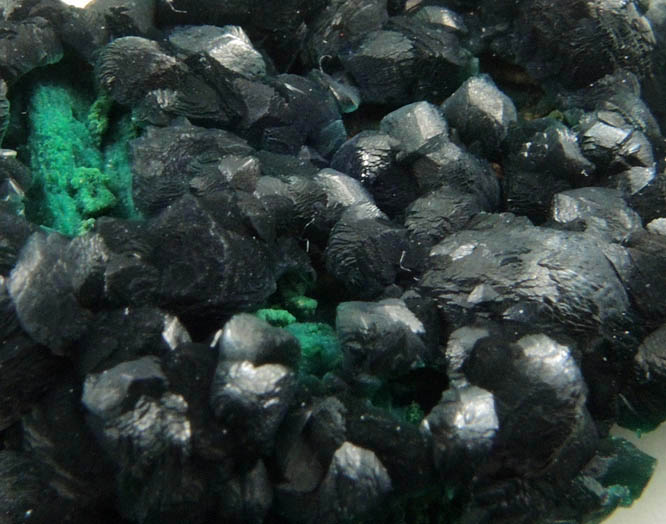 Pseudomalachite over Chrysocolla from Mount Glorious Mine, Cloncurry, Queensland, Australia