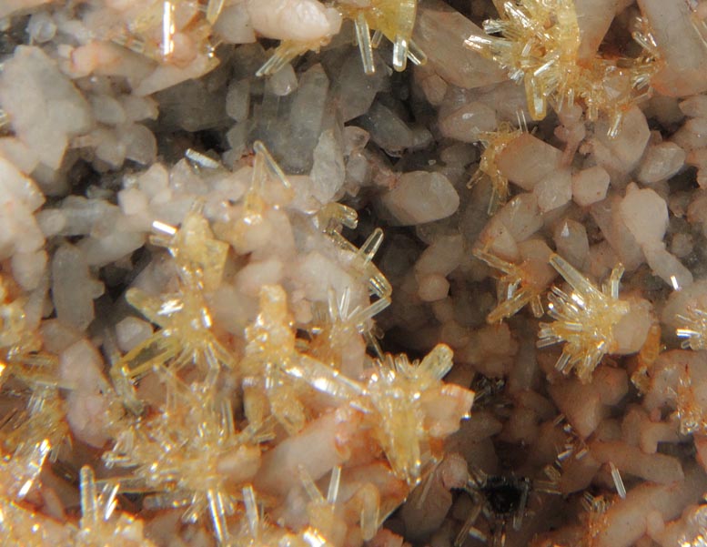 Mimetite, Tetrahedrite, Quartz from Tsumeb Mine, Otavi-Bergland District, Oshikoto, Namibia