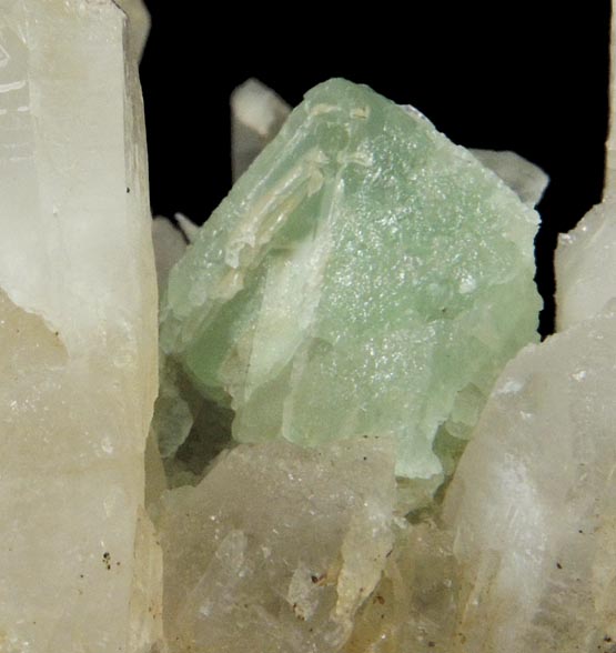 Fluorite on Quartz from William Wise Mine, Westmoreland, Cheshire County, New Hampshire