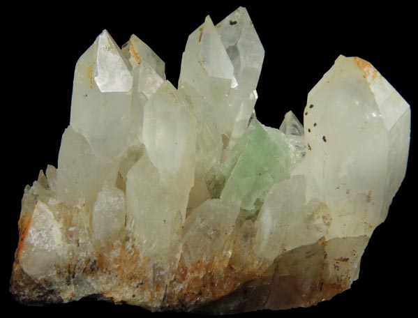 Fluorite on Quartz from William Wise Mine, Westmoreland, Cheshire County, New Hampshire