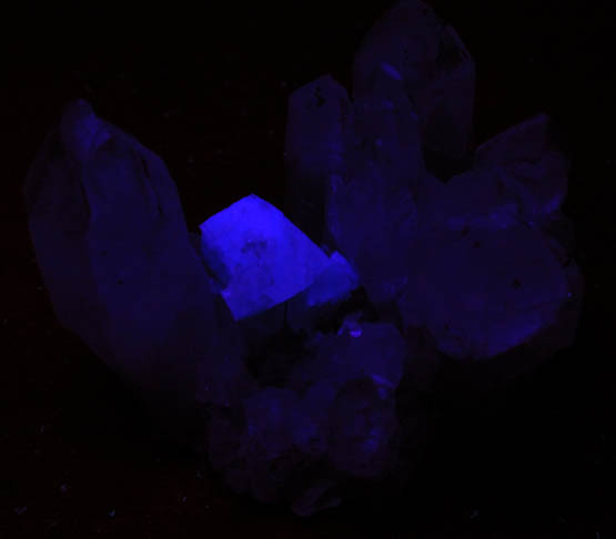 Fluorite on Quartz from William Wise Mine, Westmoreland, Cheshire County, New Hampshire