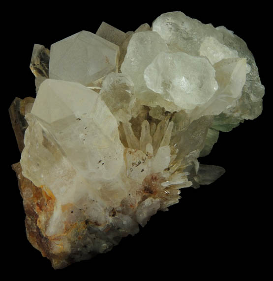 Fluorite over Quartz from William Wise Mine, Westmoreland, Cheshire County, New Hampshire