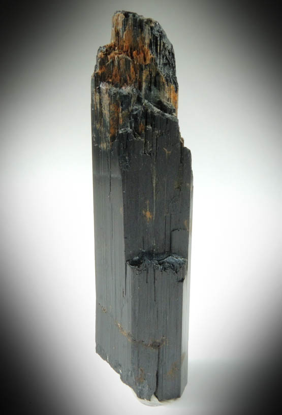 Arfvedsonite (rare terminated crystal) from Hurricane Mountain, east of Intervale, Carroll County, New Hampshire