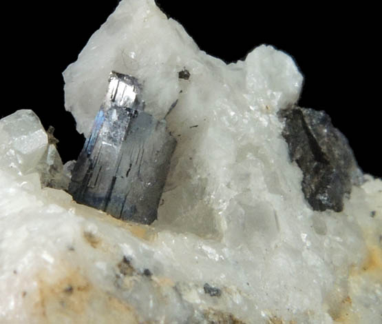 Wurtzite and Galena on Quartz with Fluorite from railroad cut near Thomaston Dam, Litchfield County, Connecticut