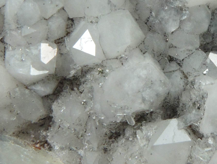 Quartz, Stilbite, Fluorite, Pyrite from railroad cut near Thomaston Dam, Litchfield County, Connecticut