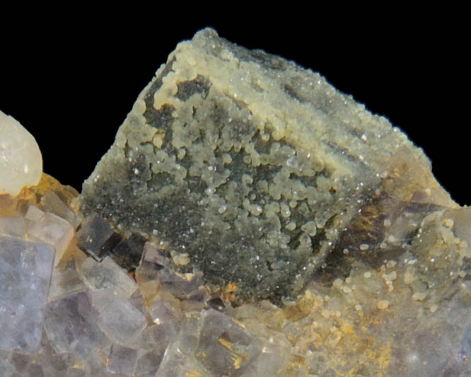 Fluorite, Galena, Anglesite, Calcite from Blanchard Mine, Hansonburg District, 8.5 km south of Bingham, Socorro County, New Mexico