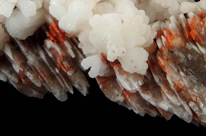 Calcite over Barite from Montreal Mine, Gogebic Iron Range, Iron County, Wisconsin