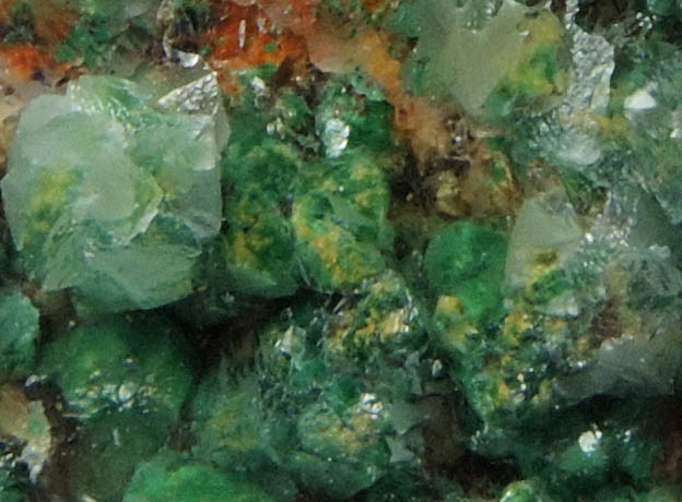 Calcite with Malachite inclusions from Great Orme, Llandudno, Wales