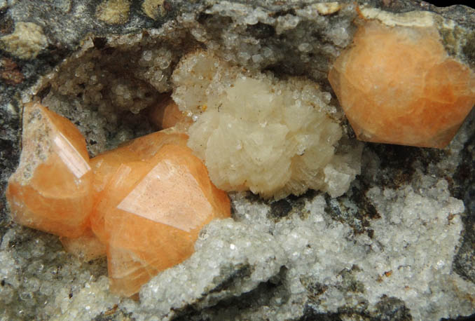 Gmelinite-Na with Analcime from Magheramorne Quarry, near Larne, County Antrim, Northern Ireland