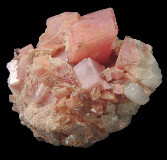 Rhodochrosite over Quartz from Butte Mining District, Summit Valley, Silver Bow County, Montana