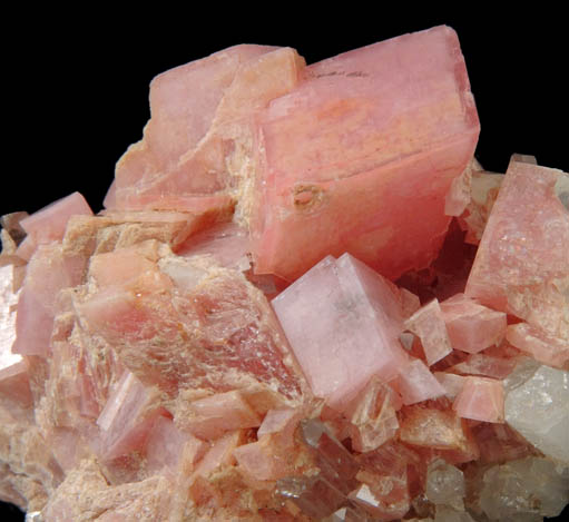 Rhodochrosite over Quartz from Butte Mining District, Summit Valley, Silver Bow County, Montana