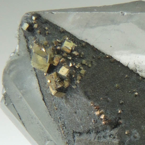 Calcite over Calcite with Pyrite from Kjrholt Mine, Brevik, Porsgrunn, Telemark, Norway