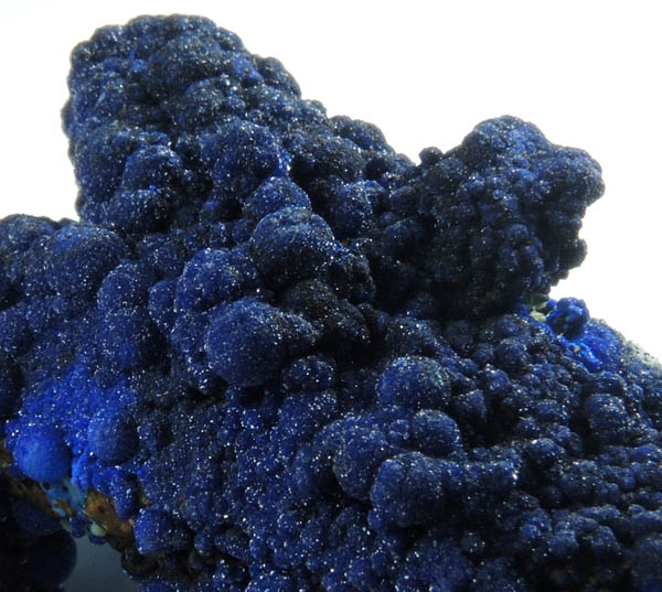 Azurite pseudomorphs after Calcite from Helvetia District, Pima County, Arizona