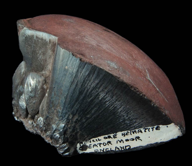 Hematite var. Pencil Ore from Cleator Moor, Frizington, West Cumberland Iron Mining District, Cumbria, England