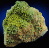 Pyromorphite on Quartz from Plynlimon Mine, Ponterwyd, Ceredigion, Wales