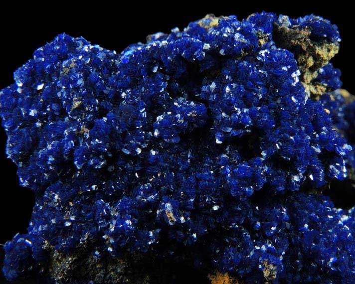 Azurite from Morenci Mine, 4750' level, Lone Star Area, Clifton District, Greenlee County, Arizona