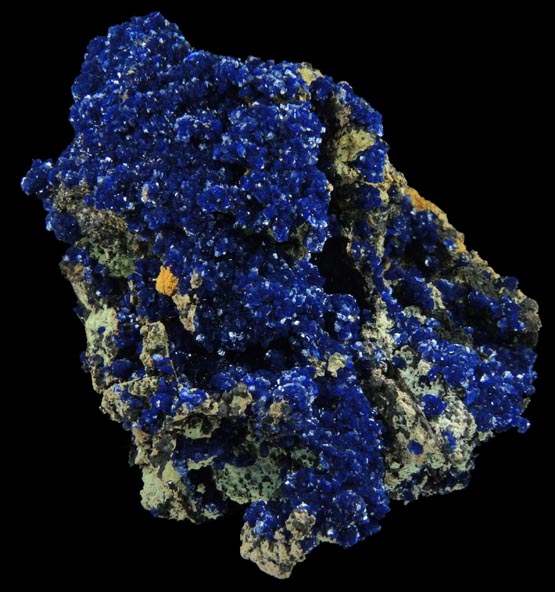 Azurite from Morenci Mine, 4750' level, Lone Star Area, Clifton District, Greenlee County, Arizona