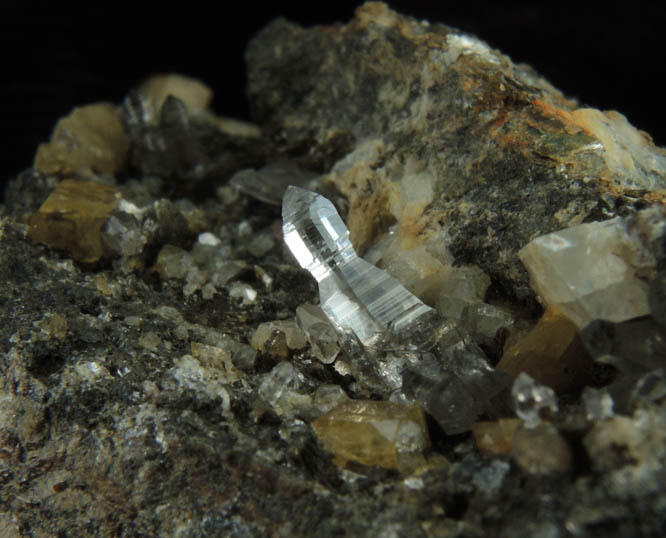 Quartz var. Tessin habit with Ankerite and Muscovite from Becker Quarry, West Willington, Tolland County, Connecticut