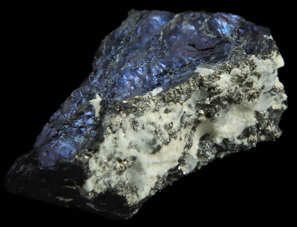 Covellite with Pyrite from Butte Mining District, Summit Valley, Silver Bow County, Montana
