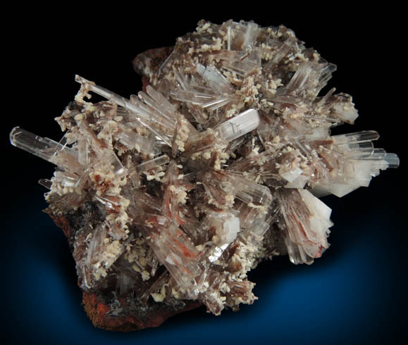 Hemimorphite with Calcite from Santa Eulalia District, Aquiles Serdn, Chihuahua, Mexico