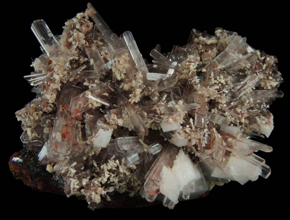 Hemimorphite with Calcite from Santa Eulalia District, Aquiles Serdn, Chihuahua, Mexico