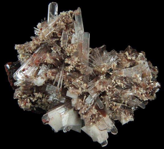 Hemimorphite with Calcite from Santa Eulalia District, Aquiles Serdn, Chihuahua, Mexico