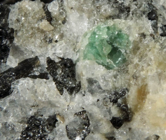 Beryl var. Emerald from Crabtree Mine, Spruce Pine, Mitchell County, North Carolina