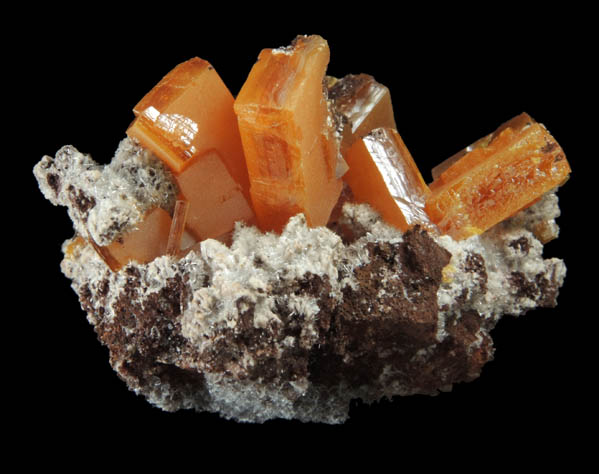 Wulfenite and Willemite from Sierra de Los Lamentos, Chihuahua, Mexico