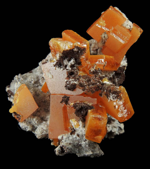 Wulfenite and Willemite from Sierra de Los Lamentos, Chihuahua, Mexico