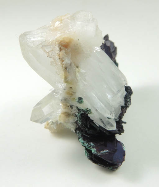 Quartz and Covellite from Leonard Mine, Butte Mining District, Summit Valley, Silver Bow County, Montana