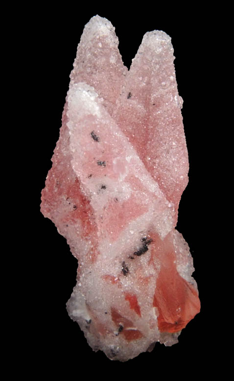 Rhodochrosite with Manganite and Quartz from N'Chwaning Mine, Kalahari Manganese Field, Northern Cape Province, South Africa