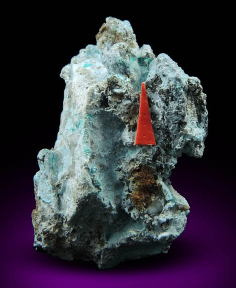 Ktenasite with Gypsum from Glomsrudkollen Gruver, mot, Modum, Buskerud, Norway