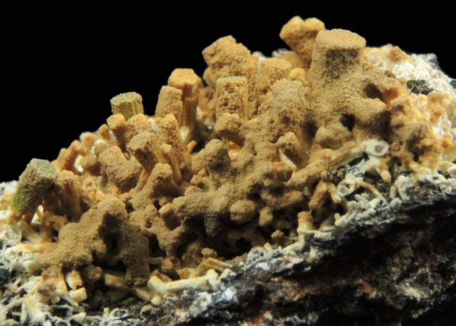 Hinsdalite pseudomorphs after Pyromorphite from Sylvester Mine, Zeehan District, Tasmania, Australia