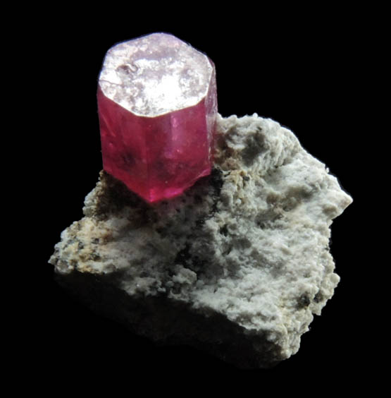 Beryl var. Bixbite (Red Beryl) from Rex Harris' Ruby Violet claim, 1 km north of Bumblebee Mountain, Wah Wah Mountains, Beaver County, Utah