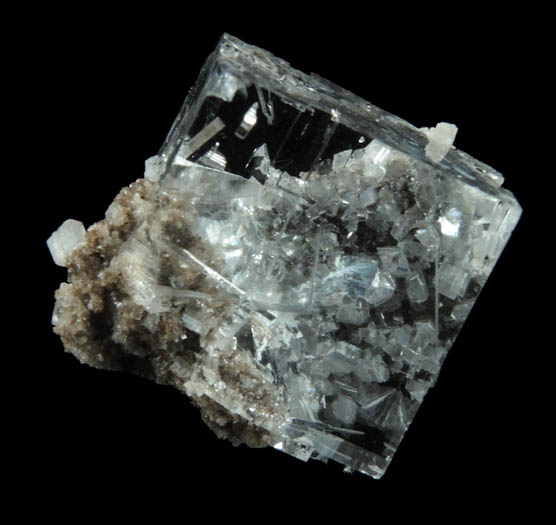 Fluorite with Dolomite from Walworth Quarry, Wayne County, New York