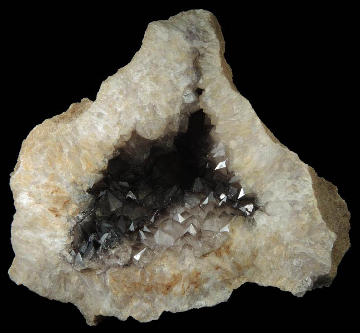 Quartz var. Smoky Quartz from Upper New Street Quarry, Paterson, Passaic County, New Jersey