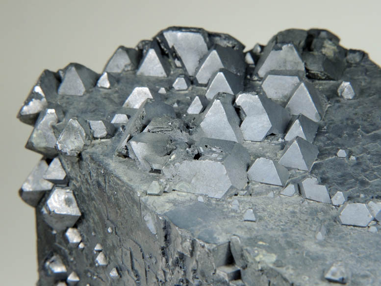 Galena (octahedral crystals on a cubic crystal) from Sweetwater Mine, Viburnum Trend, Reynolds County, Missouri