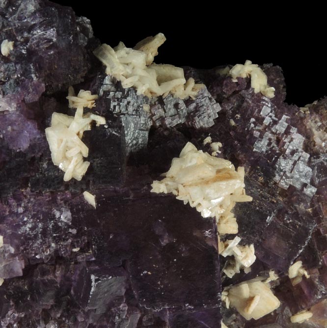 Fluorite with Barite from Rosiclare District, Hardin County, Illinois