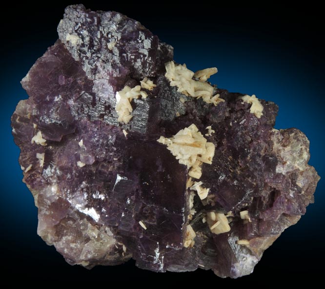 Fluorite with Barite from Rosiclare District, Hardin County, Illinois